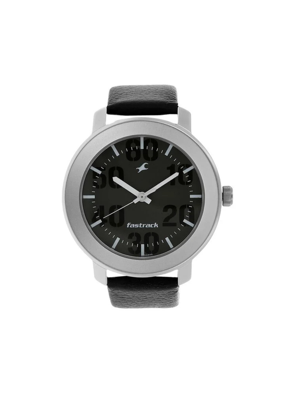 Men’s Brown Leather Strap Analog Watch | White Dial Premium Classic Wrist Watch