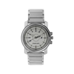 Men’s Silver Stainless Steel Analog Watch | Premium Black Dial Stylish Wrist Watch