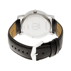 Men’s Brown Leather Strap Analog Watch | Classic Silver Dial Premium Wrist Watch