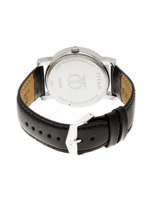 Men’s Brown Leather Strap Analog Watch | Classic Silver Dial Premium Wrist Watch