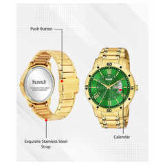 Premium Gold Chain Green Dial Watch