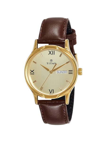 Men’s Black Dial Metal Strap Wrist Watch