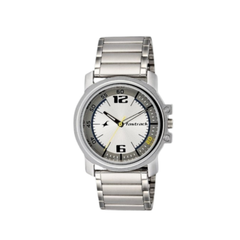 Men’s Silver Stainless Steel Analog Watch | Black Dial Premium Stylish Wrist Watch