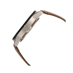 Men’s Black Leather Strap Analog Watch | Premium White Dial Stylish Wrist Watch