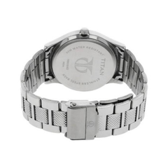 Men’s Silver Stainless Steel Analog Watch | Blue Dial Premium Stylish Wrist Watch