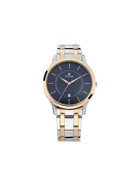 Men’s Black Leather Strap Analog Watch | Premium White Dial Elegant Wrist Watch