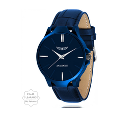 Boys Blue Dial Silicone Strap Wrist Watch