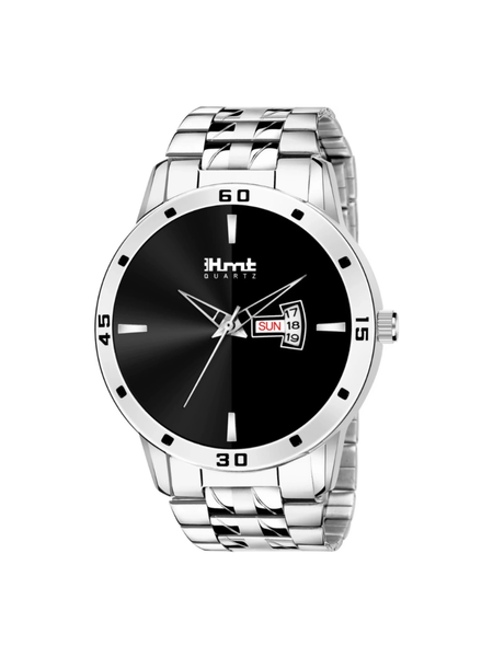 Men’s Black Dial Black Strap Wrist Watch