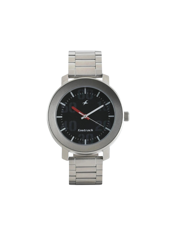 Men’s Brown Leather Strap Analog Watch | White Dial Premium Classic Wrist Watch