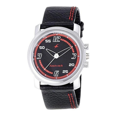 Men’s Black Leather Strap Analog Watch | Stylish White Dial Premium Wrist Watch