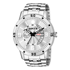 Men’s Black Dial Metal Strap Wrist Watch