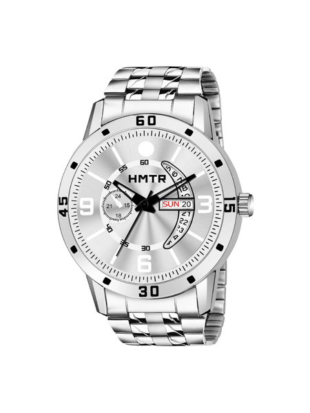 Men’s Black Dial Metal Strap Wrist Watch