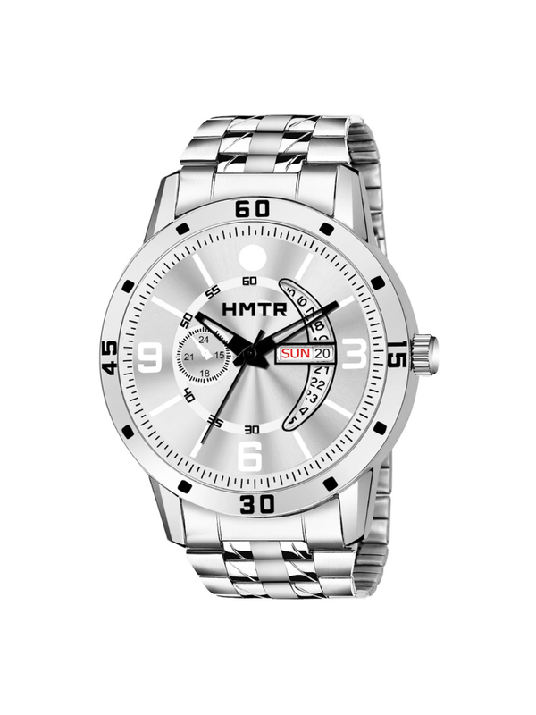 Men’s Black Dial Metal Strap Wrist Watch