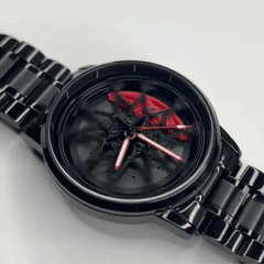 Men’s Black Dial Metal Strap Wrist Watch
